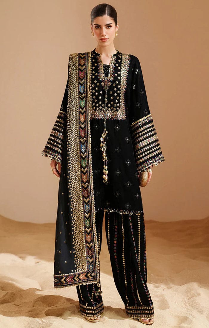 Jazmin 3pc Multi embroidery dress 4250-/