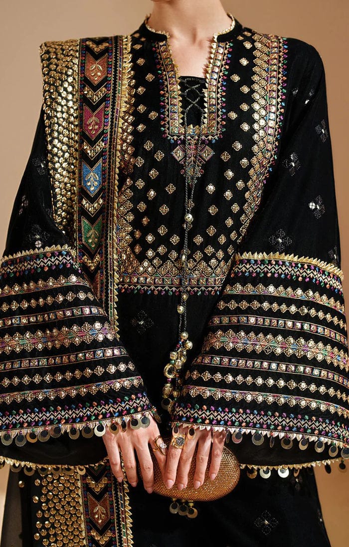 Jazmin 3pc Multi embroidery dress 4250-/